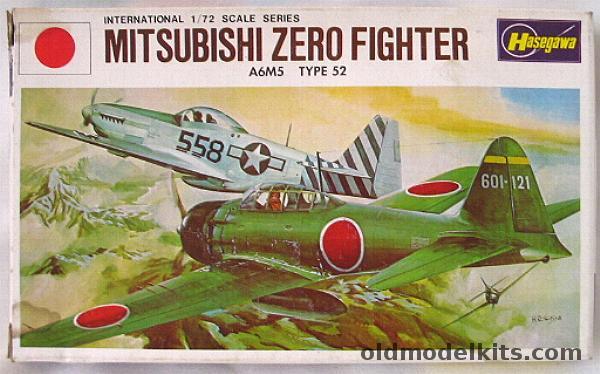 Hasegawa 1/72 Mistsubishi A6M5 Zero Type 52, JS078-100 plastic model kit